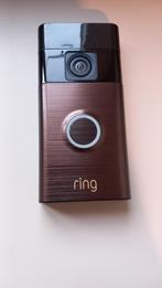 Ring video wifi deurbel, Ophalen of Verzenden, Compatibel met smartphone, Zo goed als nieuw, Draadloos