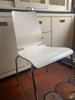 4 Keukenstoelen, IKEA, Ophalen, Wit, Zo goed als nieuw, Vier