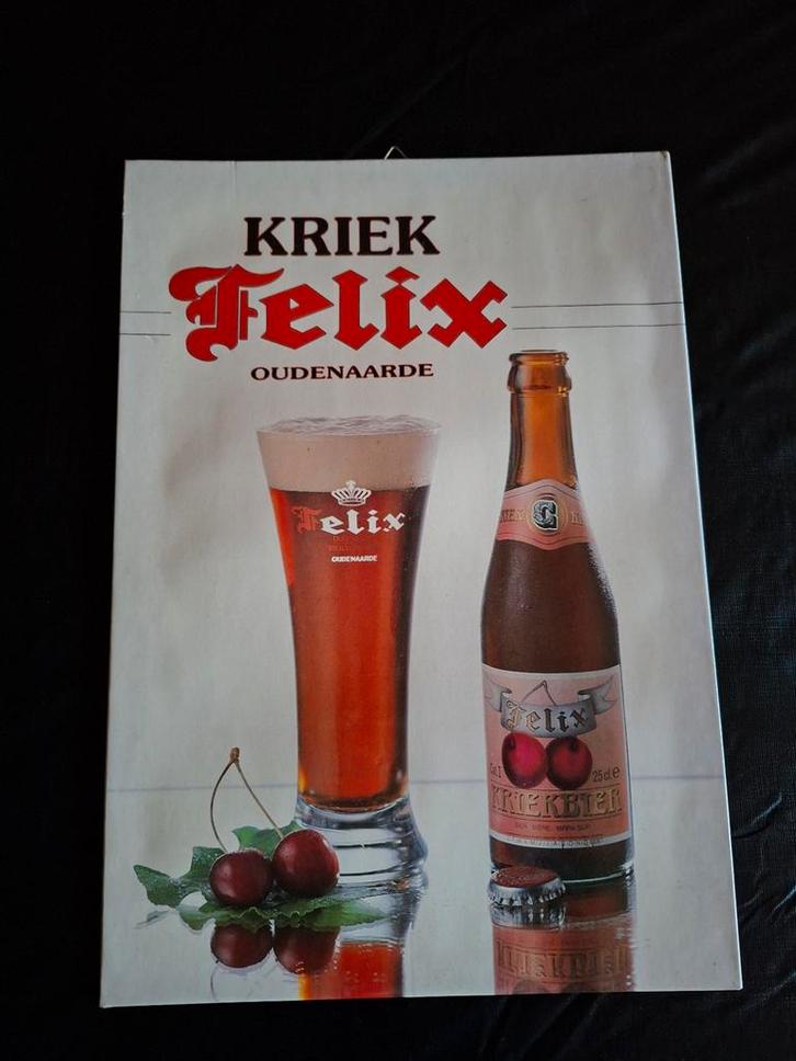 Oud reclamebordje van de brouwerit Felix, Verzamelen, Merken en Reclamevoorwerpen, Zo goed als nieuw, Reclamebord, Ophalen of Verzenden