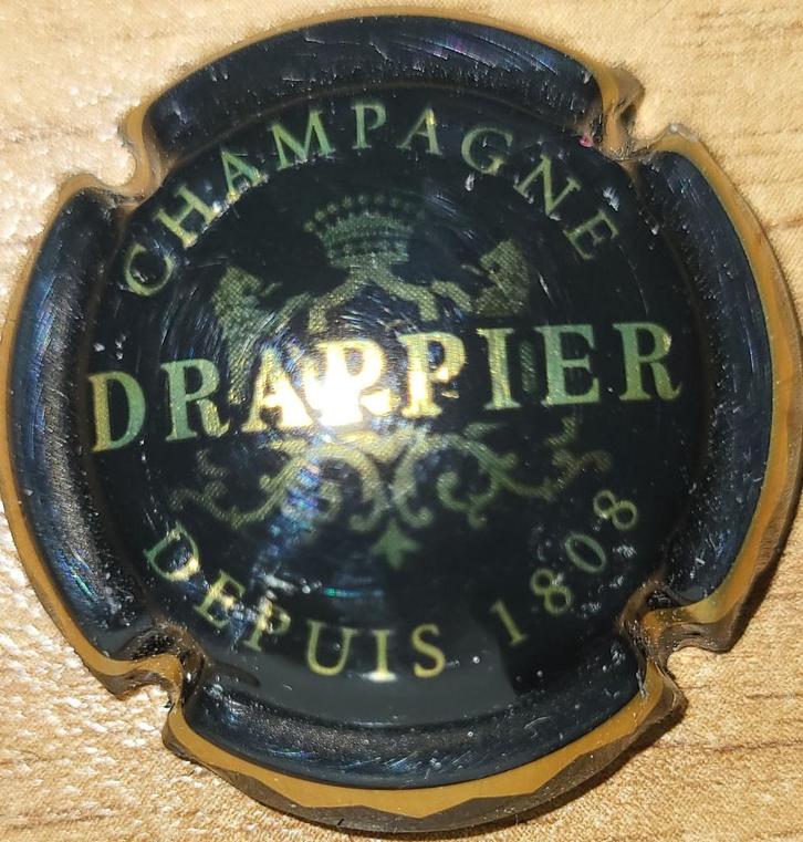 Capsule Champagne André DRAPPIER noir/or nr.20, Verzamelen, Wijnen, Nieuw, Champagne, Frankrijk, Ophalen of Verzenden