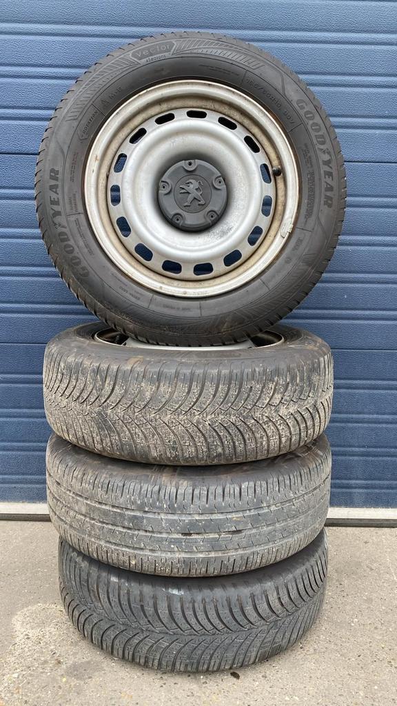 Peugeot Partner Berlingo Combo velgen 195-65-15 5x108 - Set, Auto-onderdelen, Banden en Velgen, Banden en Velgen, Zomerbanden