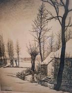 Genummerde ets Emiel de Cooman, Antiek en Kunst, Ophalen