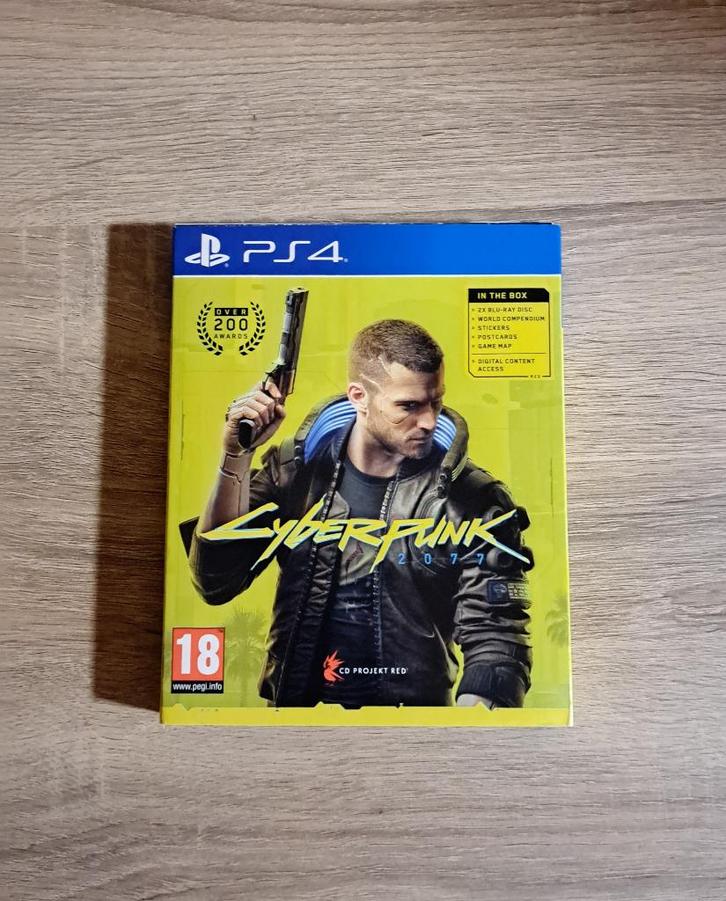 Cyberpunk 2077 (Met extra's) - PS4, Consoles de jeu & Jeux vidéo, Jeux | Sony PlayStation 4, Comme neuf, Shooter, 1 joueur, À partir de 18 ans