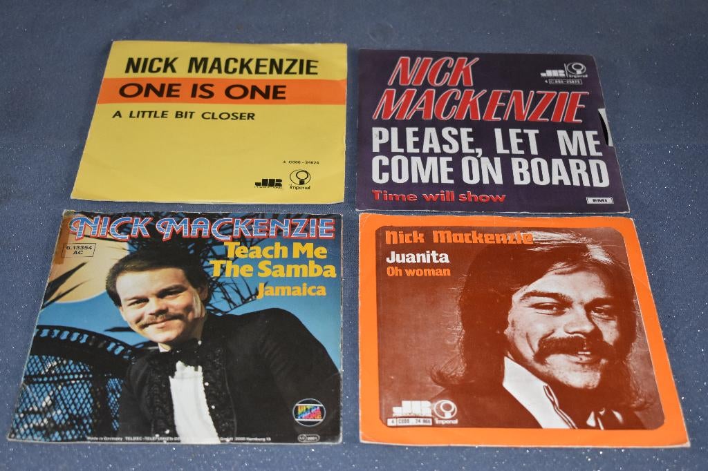 45t's  tijdloze Hits van Nick Mackenzie, Enlèvement, 1970 - 1979, Comme neuf