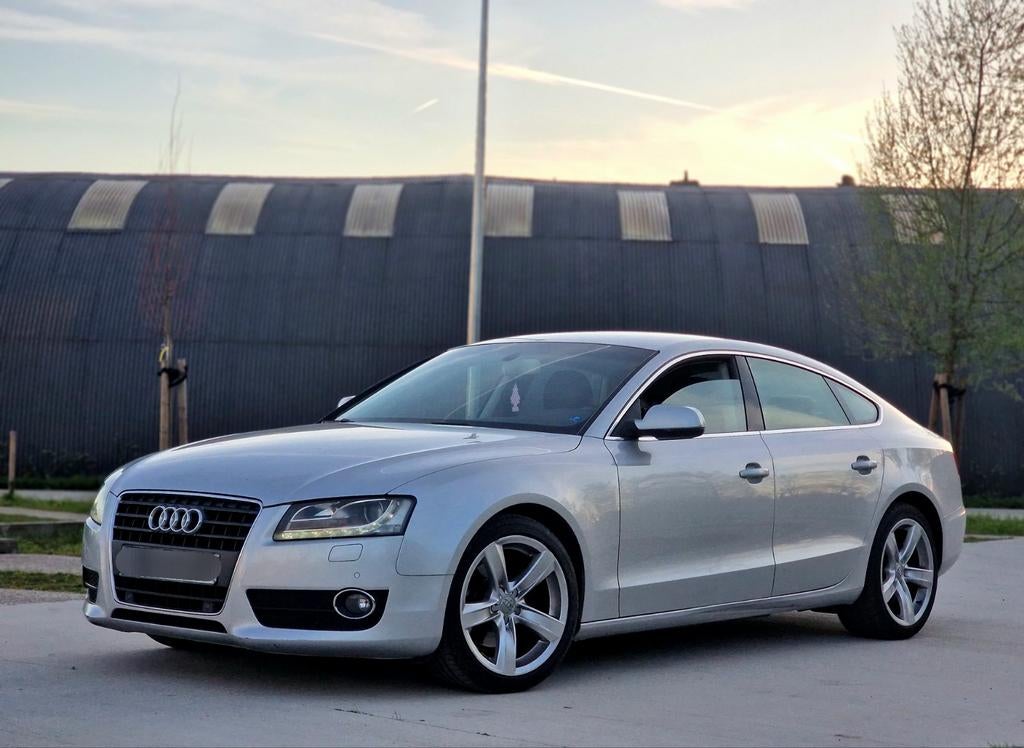 Audi A5 2.0 TFSI (2010) – Automaat – 180PK SPORTBACK BENZINE, Auto's, Automaat, Euro 5, Zwart, Bluetooth