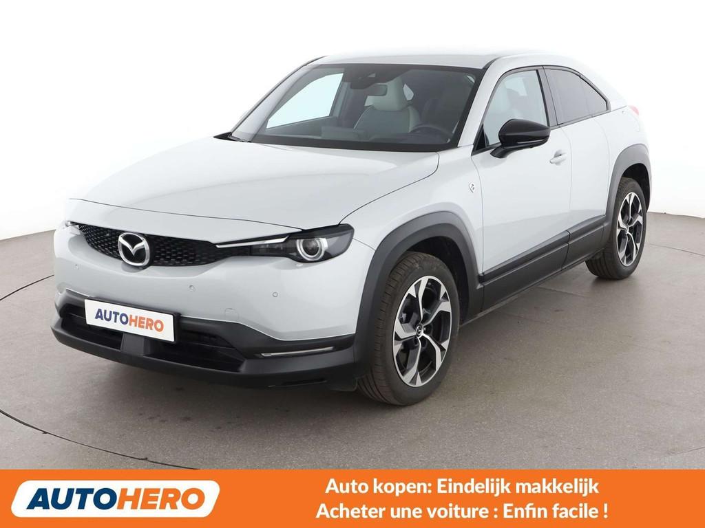 Mazda MX-30 electric drive 125 kW Makoto R-EV (bj 2024), Gebruikt, 1881 kg, https://public.car-pass.be/vhr/f47d7526-953a-4e2d-a6e3-e1b76cd18d7d