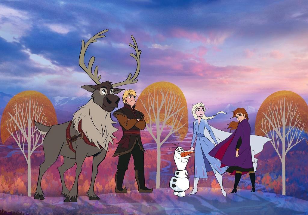 Disney Frozen Vlies Behang - 400x280 - Gratis Verzending, Ophalen of Verzenden, Nieuw, Wanddecoratie
