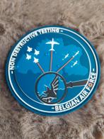 Patch CONTRÔLE NON DESTRUCTIF DE L'ARMÉE DE L'AIR BELGE, Enlèvement ou Envoi, Neuf, Écusson, Insigne ou Logo