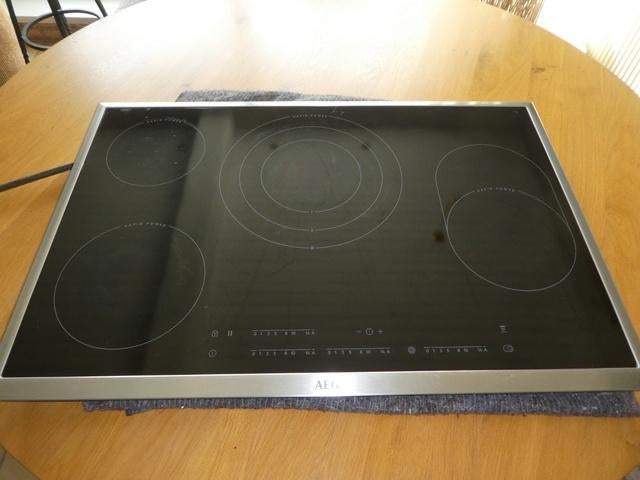Plaque de cuisson vitro AEG., Electroménager, Encastré, Comme neuf, Enlèvement, 5 zones de cuisson ou plus