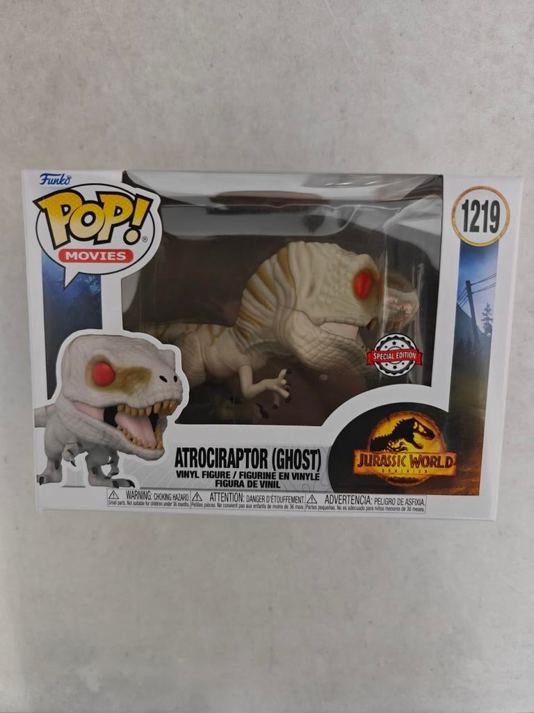Figurine Pop Jurassic World 1219 Atrociraptor (Ghost), Collections, Jouets miniatures, Enlèvement, Neuf