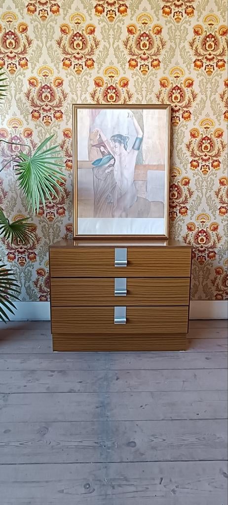 Vintage design ladenkast jaren 70, Enlèvement, Teck