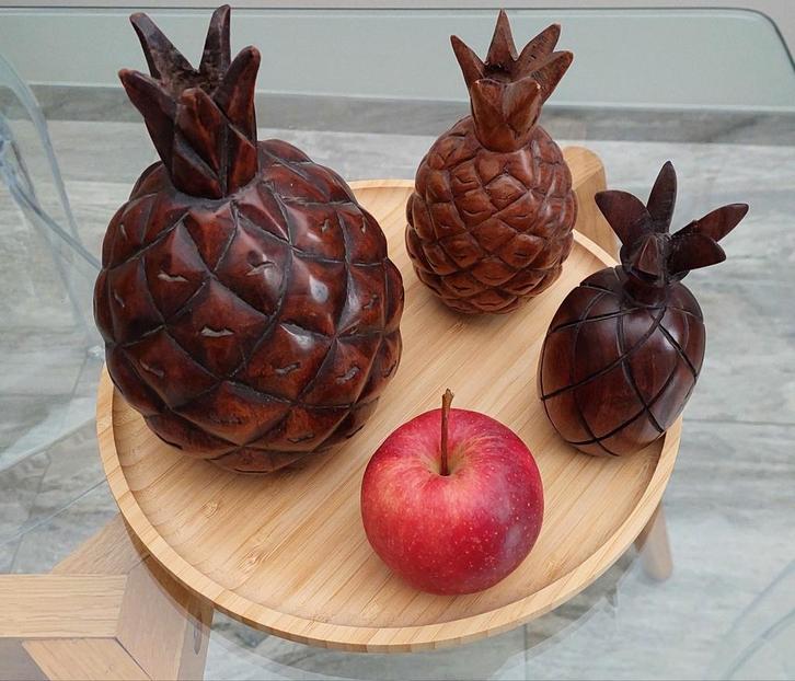 Ananas en bois massif, Antiquités & Art, Art | Objets design, Enlèvement