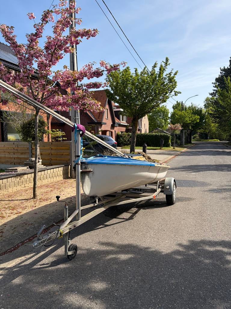Boot 420 te koop – ideaal opknapproject, Sports nautiques & Bateaux, Voiliers ouverts, Utilisé, 3 à 6 mètres, Polyester, Enlèvement