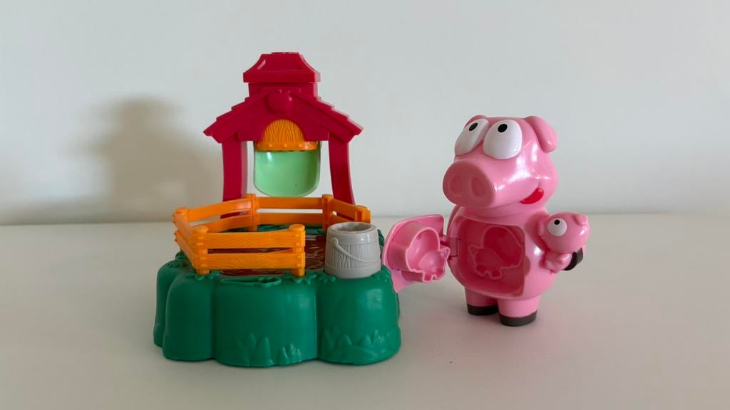 Play-Doh varkensstal modderpoel vormset, Ophalen of Verzenden, Zo goed als nieuw, Knutselen