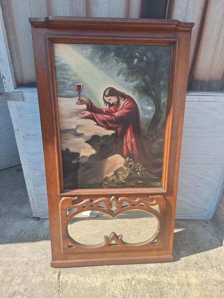 Peintre j. claes 1911 namur. Le jardin de gethsemini, Antiquités & Art, Antiquités | Objets religieux, Enlèvement