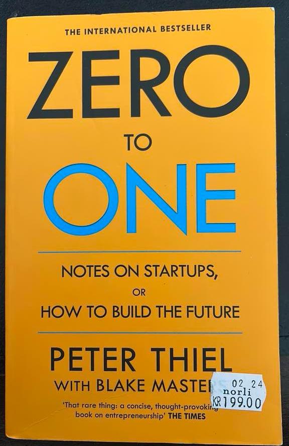 Zero to One - Peter Thiel (ENG), Boeken, Economie, Management en Marketing, Ophalen of Verzenden, Zo goed als nieuw