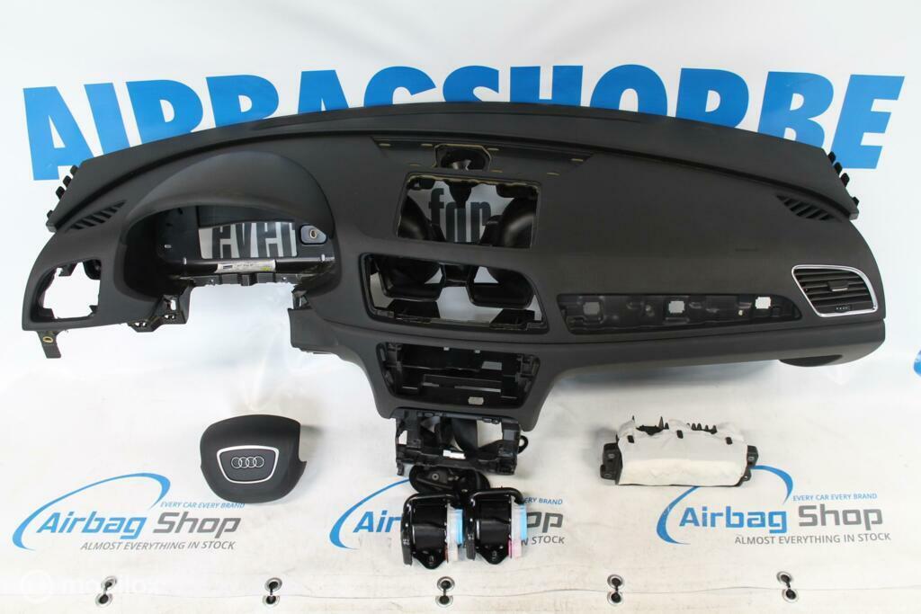 Airbag set - Dashboard zwart 4 spaak Audi Q3 U8 (2011-2018), Gebruikt, Ophalen of Verzenden