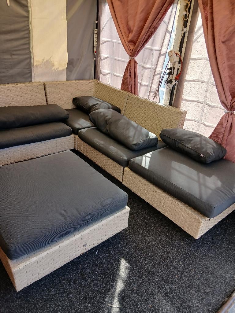 Mooie Lounge set 250x250 cm ophalen in terneuzen, Ophalen, 6 zitplaatsen, Zo goed als nieuw, Loungeset