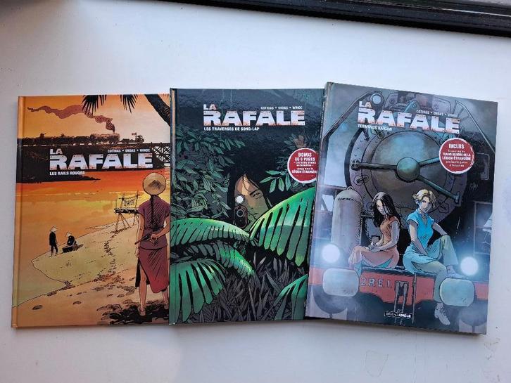 LA RAFALE TOMES 1 à 3 SERIE COMPLETE EXCELLENT ETAT TOUS EO!, Boeken, Stripverhalen, Zo goed als nieuw, Complete serie of reeks