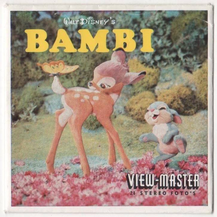 View-master Bambi B 400 Boekje in het Nederlands NL, Antiek en Kunst, Antiek | Speelgoed, Ophalen of Verzenden