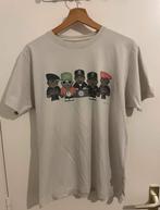 Wit streetwear-t-shirt met hiphoppatroon, Kleding | Heren, Ophalen of Verzenden, Gedragen, Maat 46 (S) of kleiner, Wit