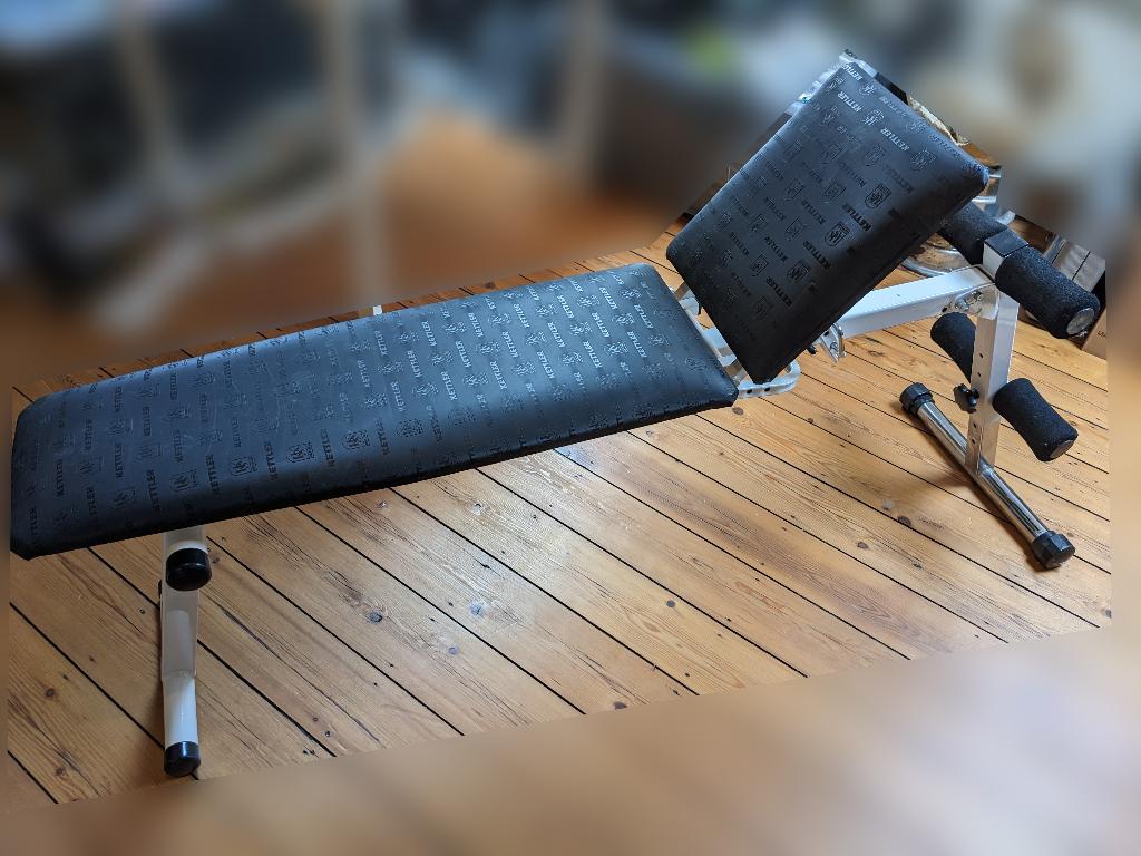 Kettler halterbank, Sport en Fitness, Ophalen, Nieuw, Benen, Fitnessbank