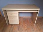 1 bureau en mélamine chêne clair dépliable en L, Maison & Meubles, Enlèvement