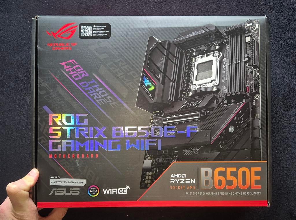 Asus Rog Strix B650 E-F Gaming Wifi, Computers en Software, Moederborden, Zo goed als nieuw, AMD, DDR5, Ophalen