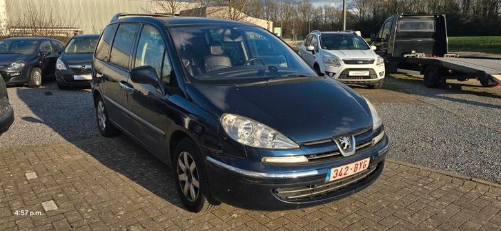 Peugeot 807 2.0HDI 7zetels Navi/Cruise/Leder interieur, Autos, Renault, Entreprise, Cuir, Enlèvement