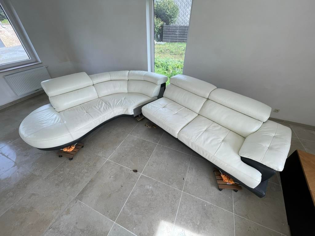 Salon en cuir, Enlèvement, Comme neuf, Cuir, Moderne