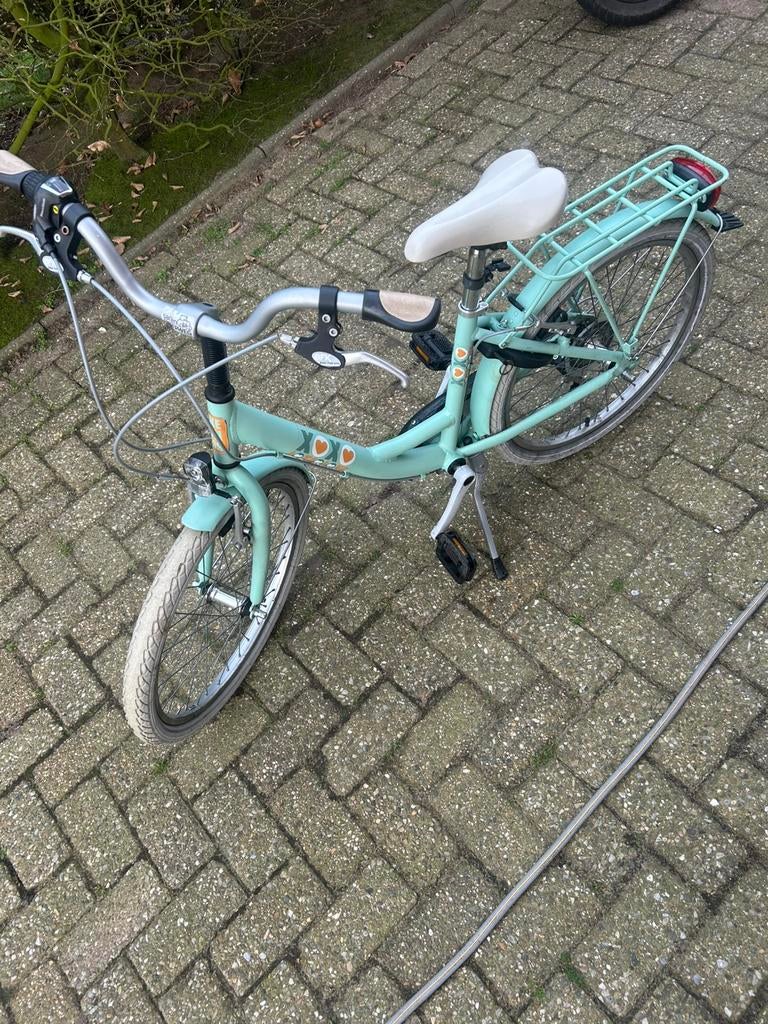Leuke mintgroene kinderfiets  met versnellingen, Vélos & Vélomoteurs, Vélos | Vélos pliables, Autres marques, Vitesses, Femmes