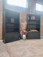 2 bibliothèques et armoires de bibliothèque de campagne, LIV, 25 à 50 cm, Avec tablette(s), Comme neuf, Enlèvement