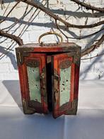 Chinese juwelendoos van hout/jade/metaal, Antiek en Kunst, Ophalen of Verzenden