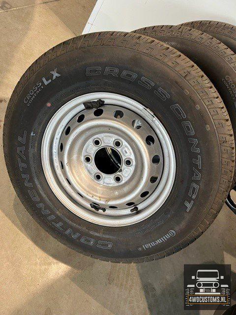 Set stalen velgen 16 inch ford ranger/ pajero met banden Con, Ophalen, Gebruikt, -, -