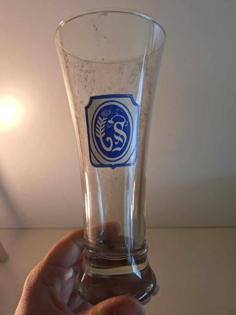 Oud glas brouwerij Strubbe Ichtegem, Ophalen of Verzenden