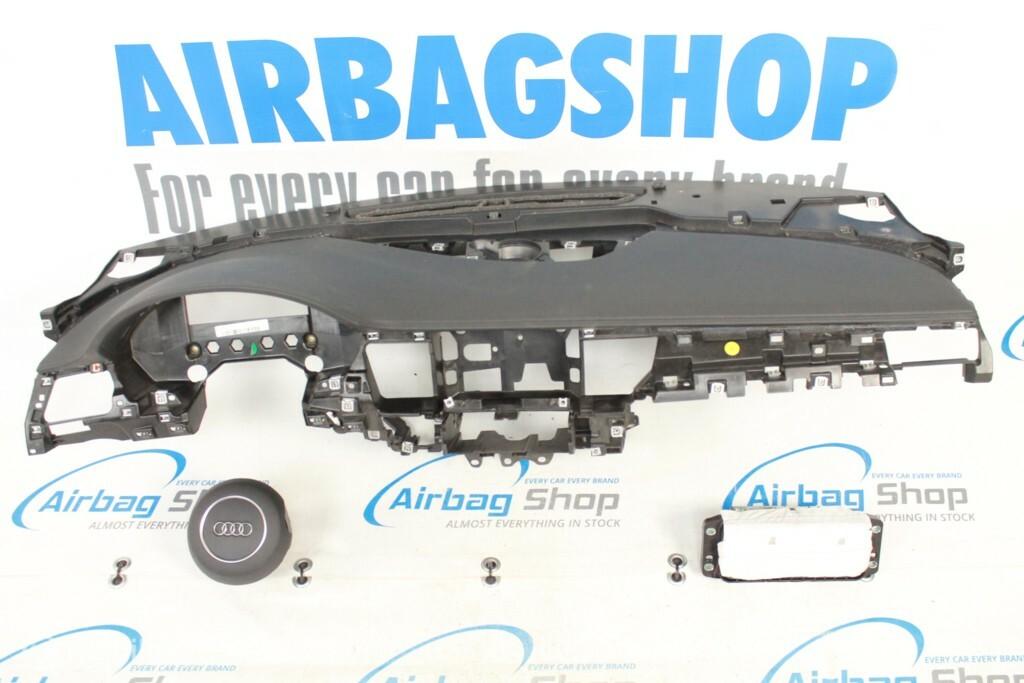 Airbag kit - Tableau de bord cuir noir 3 branche Audi A8 D4