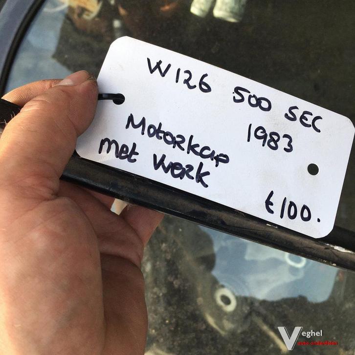 Mercedes W126 SEC 1983  Motorkap, Autos : Pièces & Accessoires, Carrosserie & Tôlerie, Capot moteur, Utilisé, Enlèvement