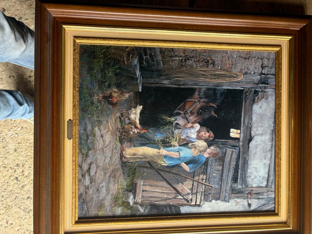 Origineel schilderij Leon Engelen, Ophalen