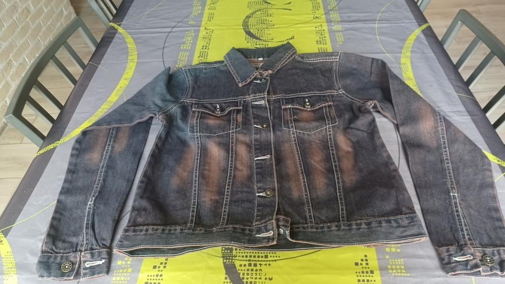 Jeansjack, Kinderen en Baby's, Kinderkleding | Maat 164, Ophalen, Meisje, DNM&CO, Zo goed als nieuw