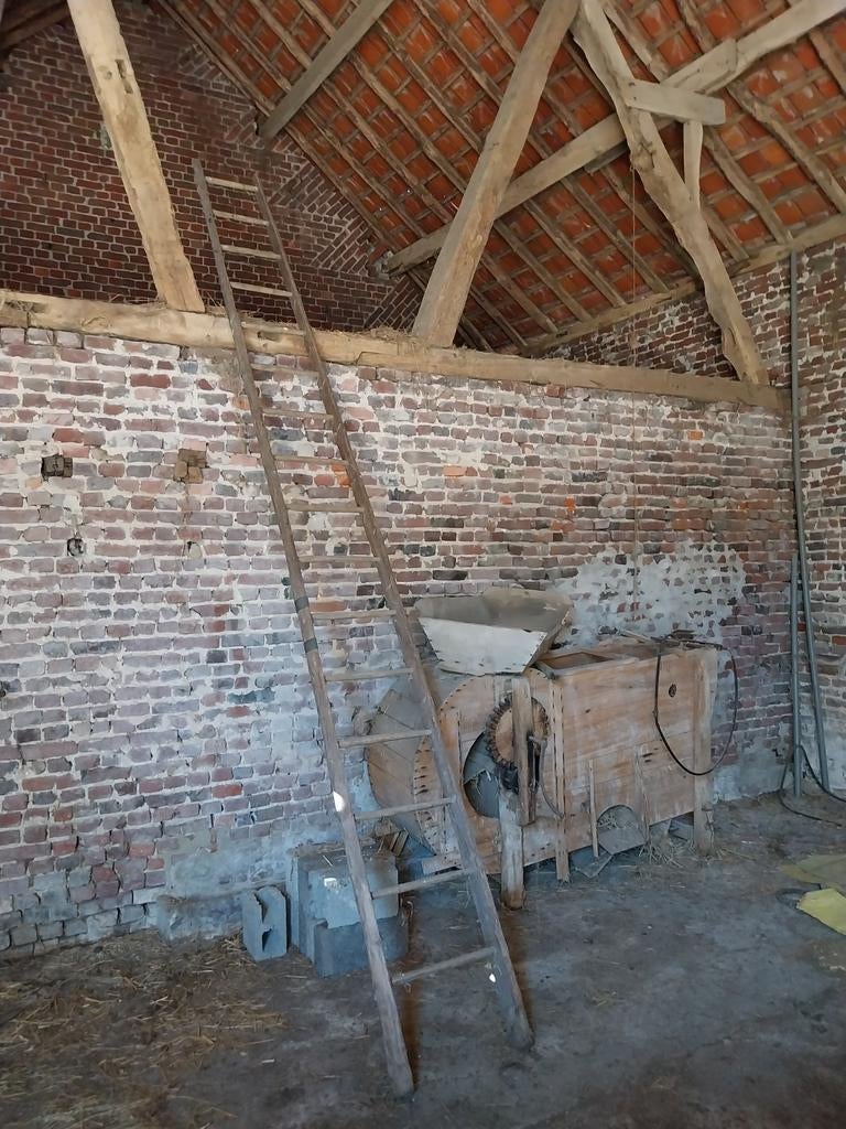 2 antieke houten ladders, Antiek en Kunst, Ophalen