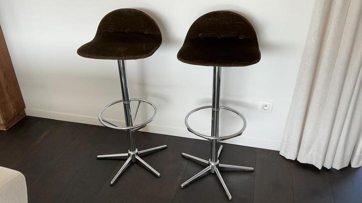 Retro barkrukken, Huis en Inrichting, Barkrukken, Zo goed als nieuw, Ophalen