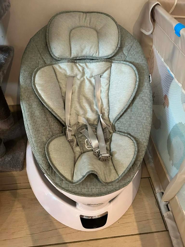 Schommelstoel BabyGo met muziek, Kinderen en Baby's, Schommelstoel, Ophalen, Overige merken, Met gordel(s) of riempje(s)