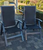 Verstelbare tuinstoel 2 stuks, Tuin en Terras, Tuinstoelen, Ophalen, Gebruikt, Metaal, Verstelbaar