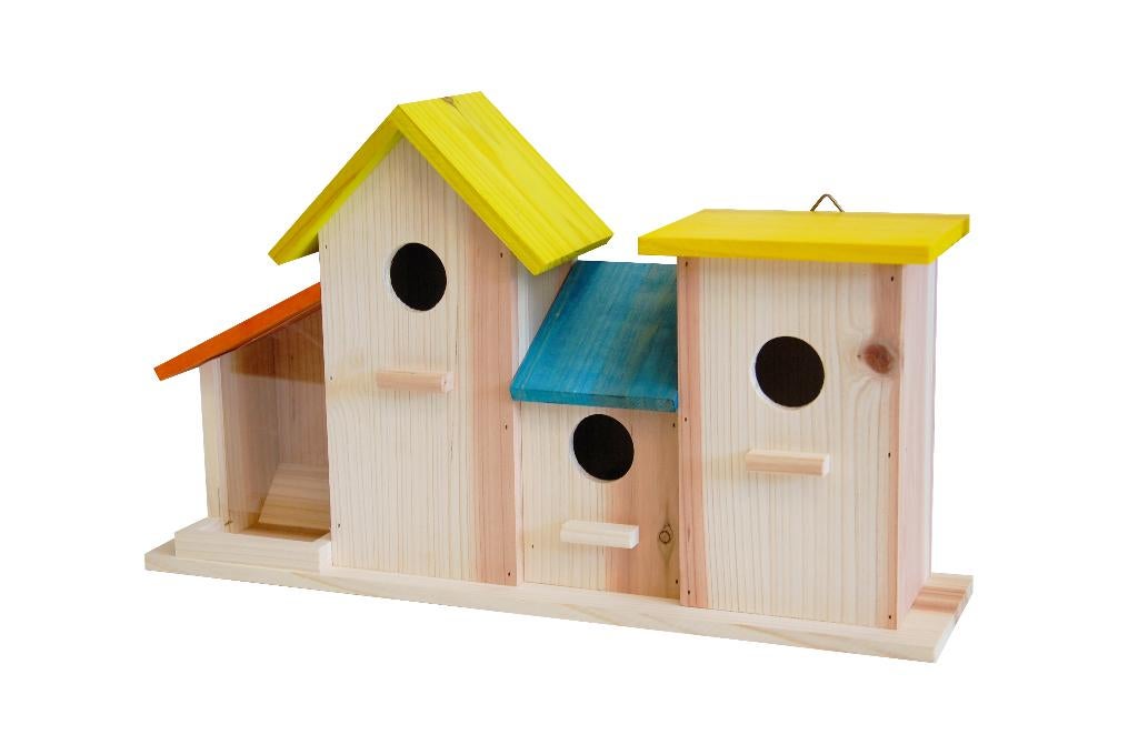 Combinatie 3 Nestkasten Gekleurd Dak, Dieren en Toebehoren, Pluimvee | Toebehoren, Nieuw, Kippenhok of Kippenren, Ophalen of Verzenden