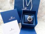 Montre Swarovski Day Time (presque neuve), Montre-bracelet, Enlèvement ou Envoi, Cuir, Comme neuf