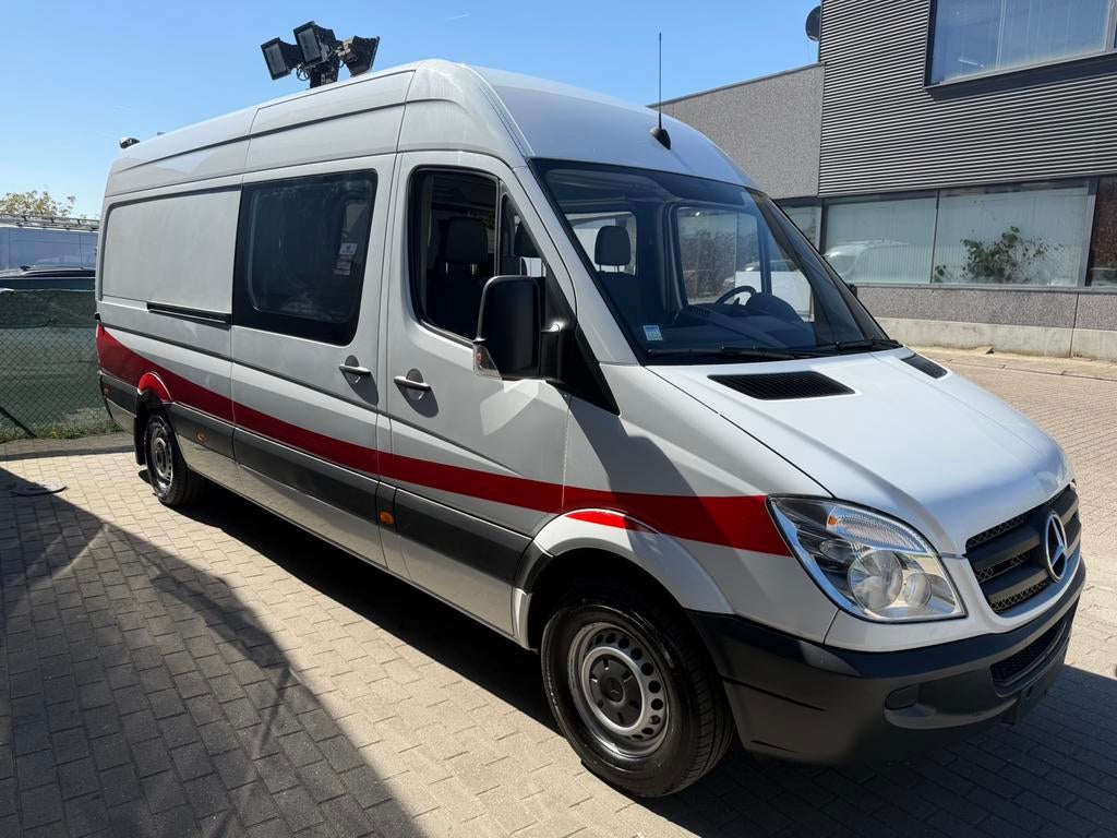 MERCEDES SPRINTER MAXI 315CDI DUBBEL CABINE 6PLAATSEN AIRCO, Voorwielaandrijving, 4 cilinders, Wit, Mercedes-Benz
