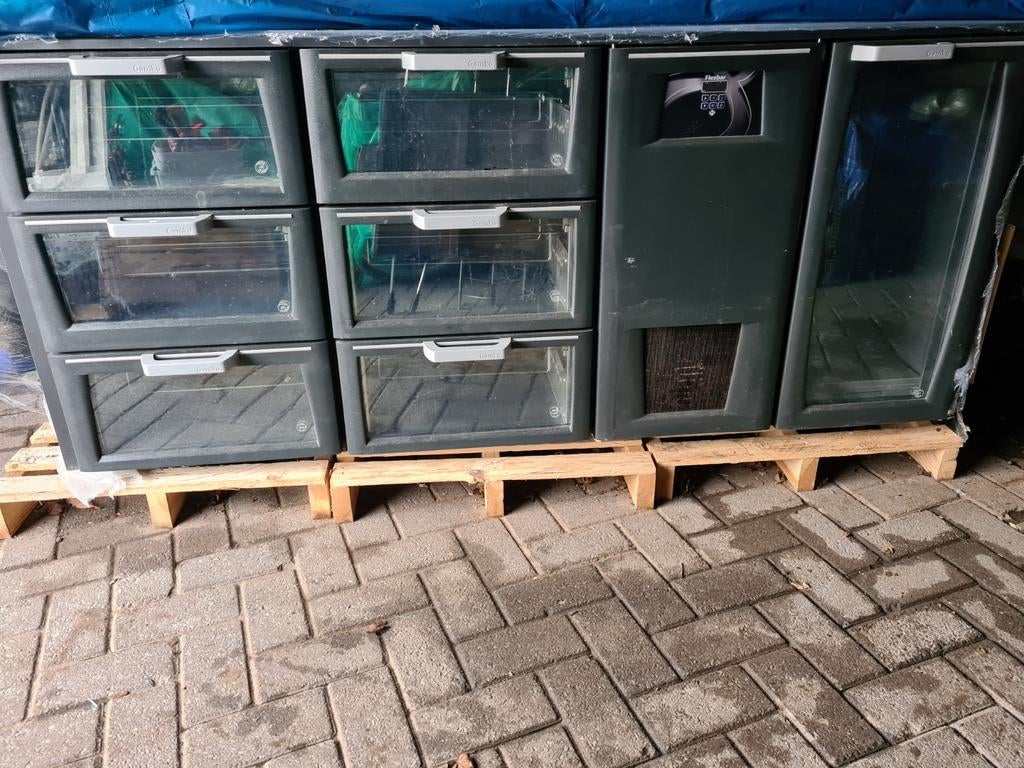 Horeca Koelkast met Lades en Glazen Deur, Ophalen, Gebruikt, Koelen en Vriezen