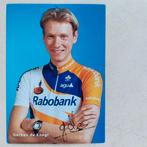 Fotokaart wielrenner Gerben de Knegt, Ophalen of Verzenden