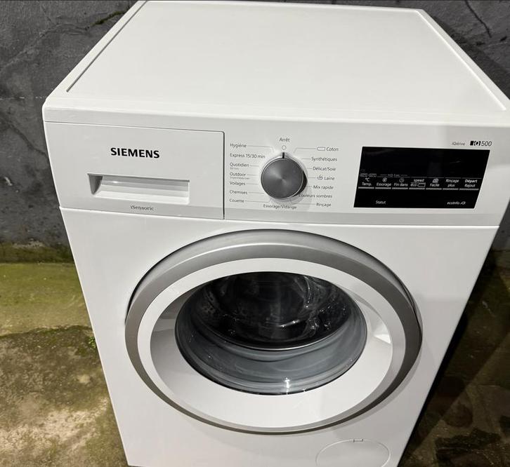 Lave linge 9kg.SIEMENS Série IQ500/Tactiles/A+++/1400ess., Elektronische apparatuur, Wasmachines, Zo goed als nieuw, Voorlader