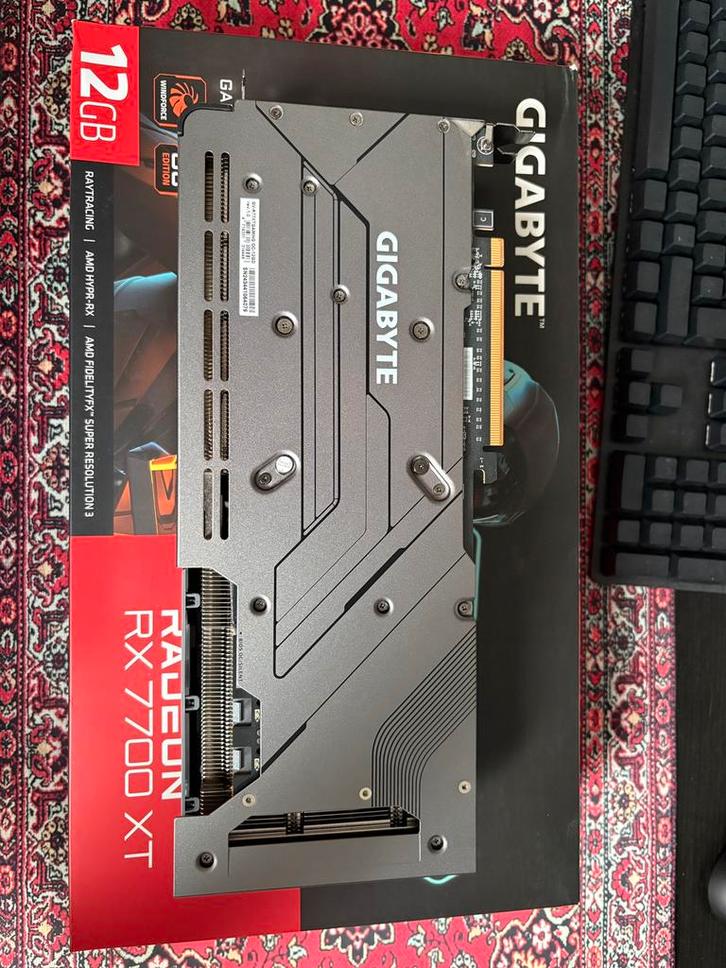 Gigabyte Radeon RX 7700 XT GAMING OC, Computers en Software, Videokaarten, Zo goed als nieuw, AMD, PCI-Express 4.0, GDDR6, HDMI